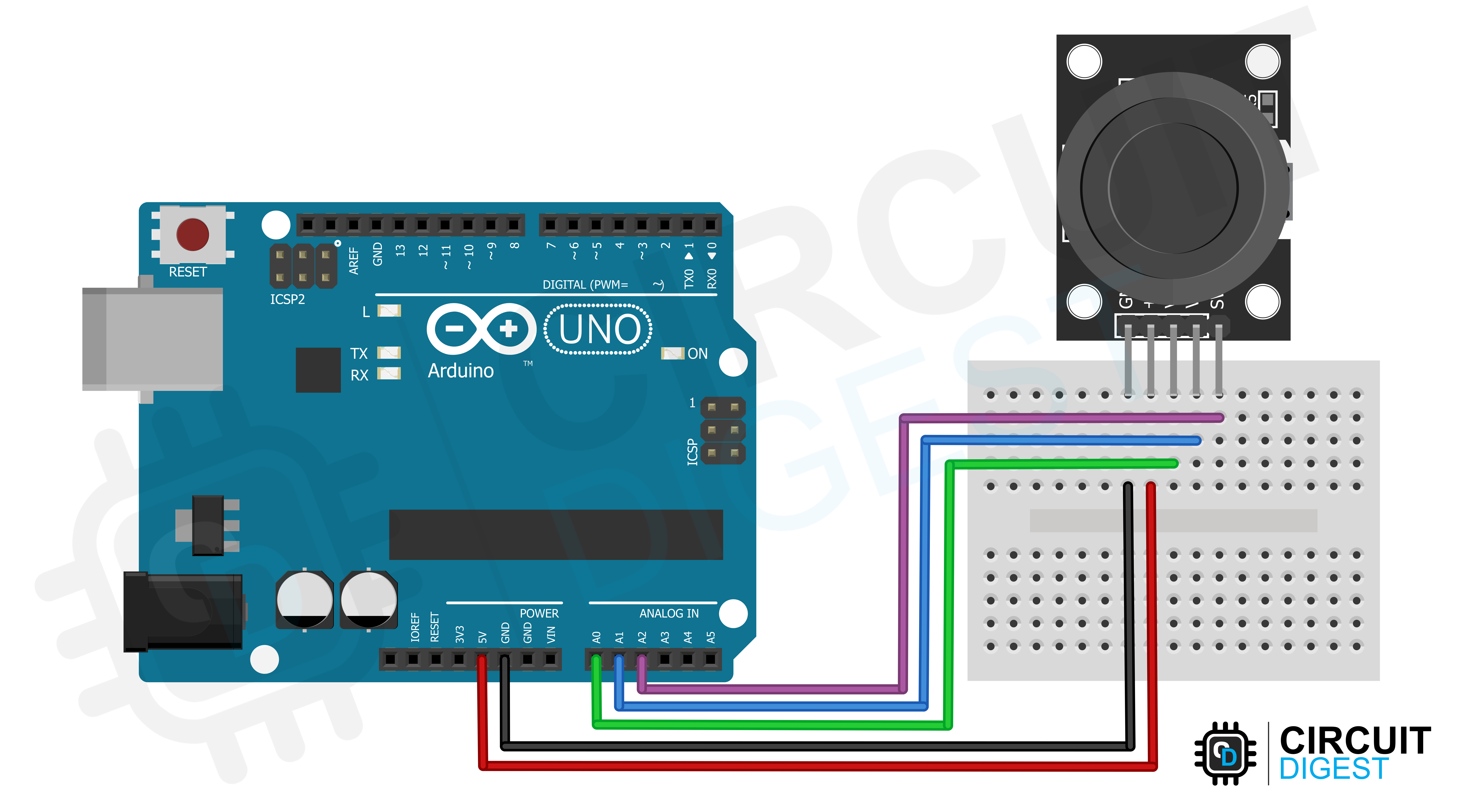 [Interfacing Dual Axis Joystick Module with Arduino](https://circuitdigest.com/microcontroller-projects/microcontroller-interfacing-dual-axis-joystick-module-with-arduino) — overview